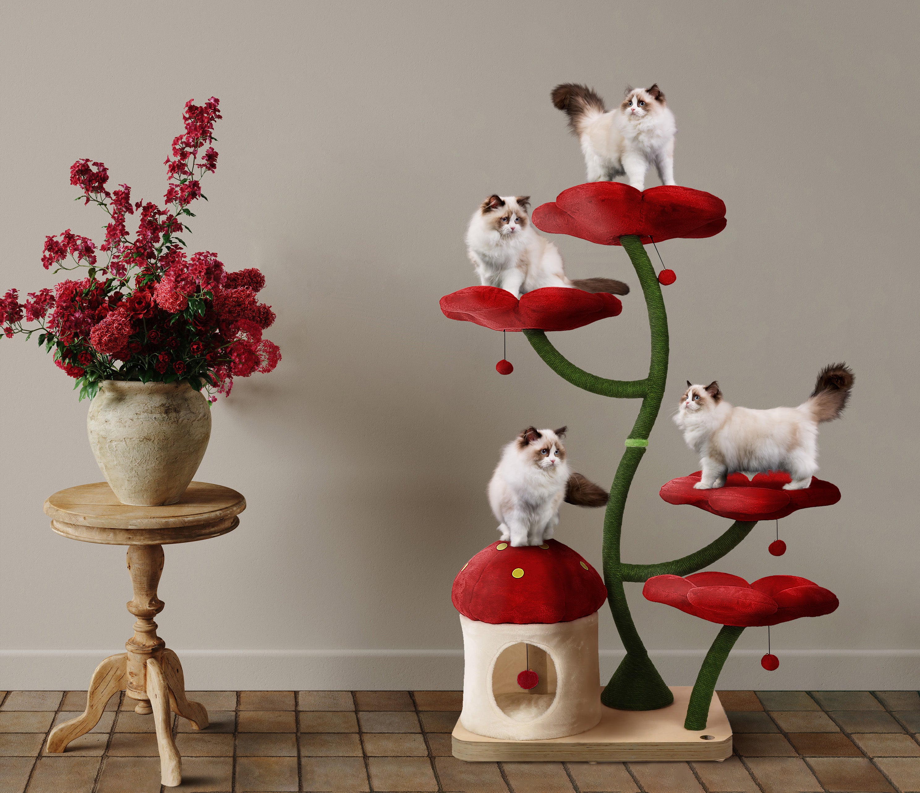 Influencer Edit Collection, cat tree, flower cat tower, kbspets flower cat tree