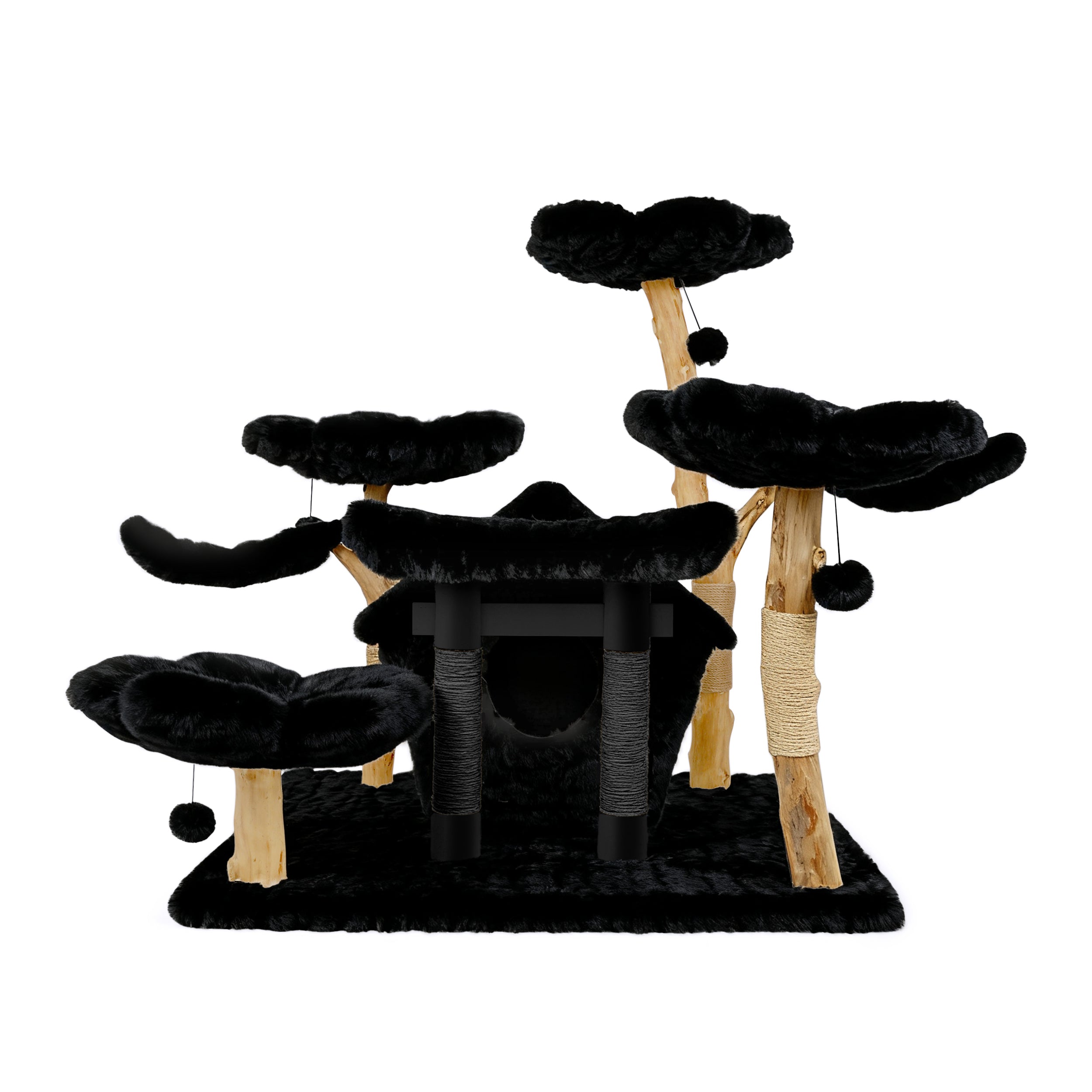 TEDDY NOIR SECRET GARDEN - KBS FLORAL CAT MANSION