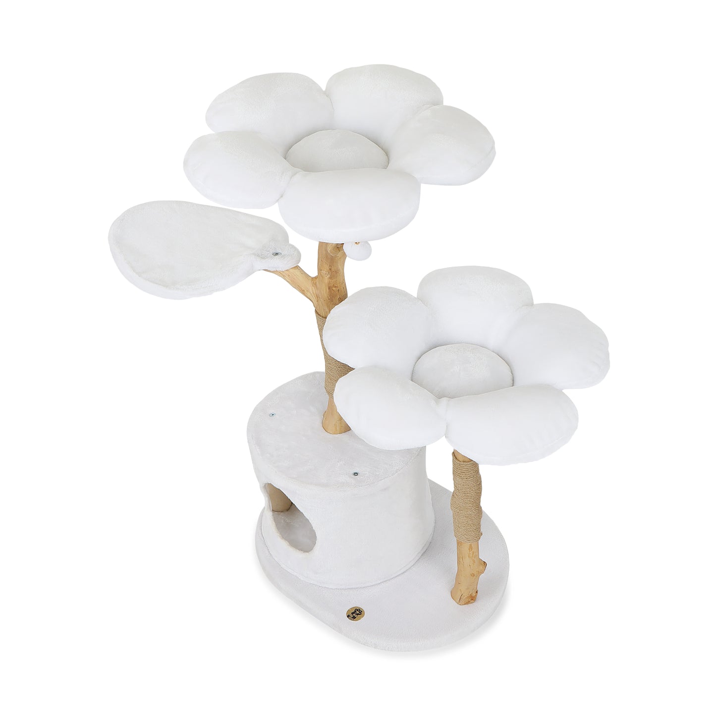 COZY PLUSH BLANC TRES - KBS FLORAL CAT TREE