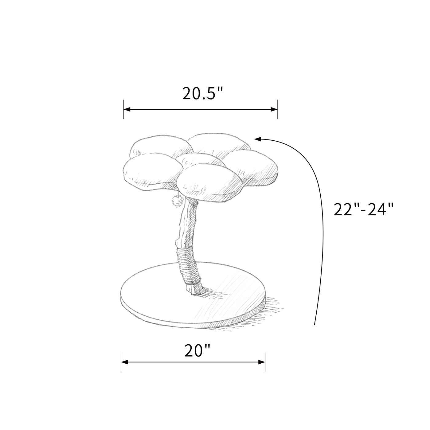 DAISY UNO - KBS FLORAL CAT TREE