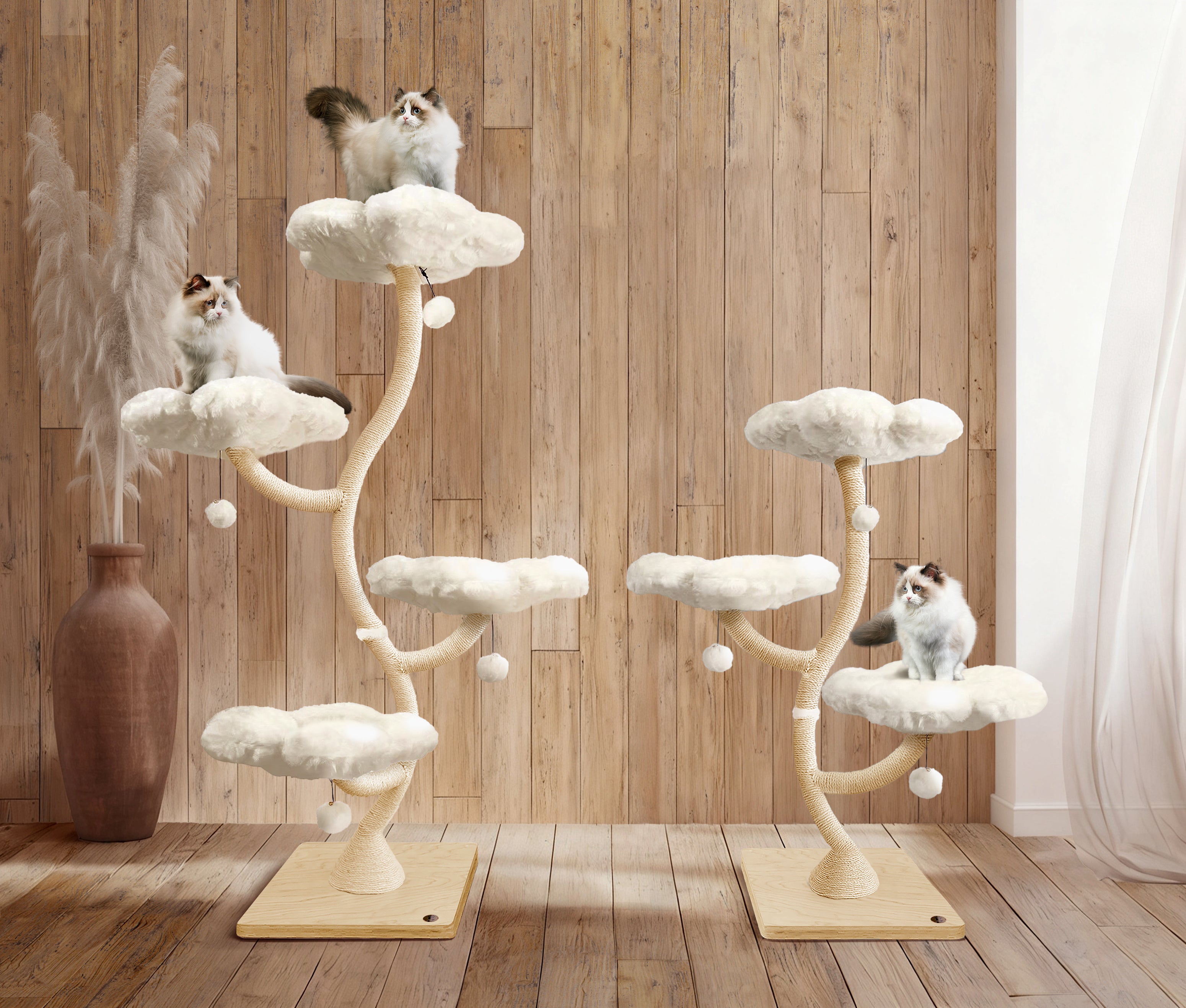 Eden Cloud Flower Cat Tree | Modern Cat Tower for Stylish Homes