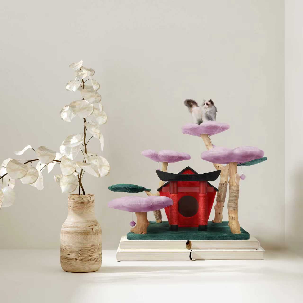 LAVENDER SECRET GARDEN - KBS FLORAL CAT MANSION