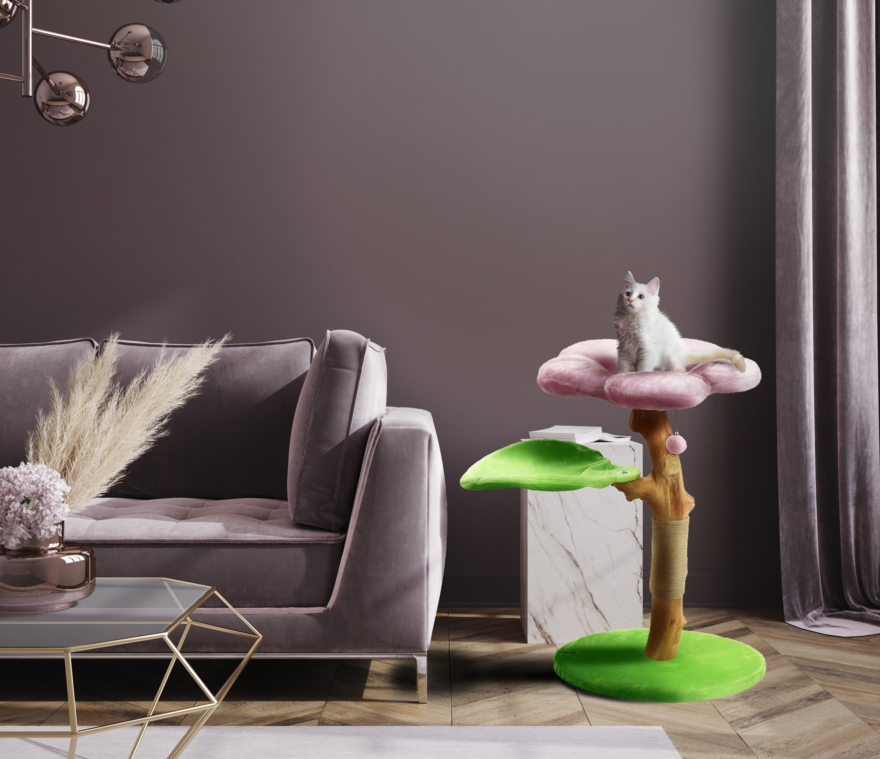 LAVENDER DOS - KBS FLORAL CAT TREE