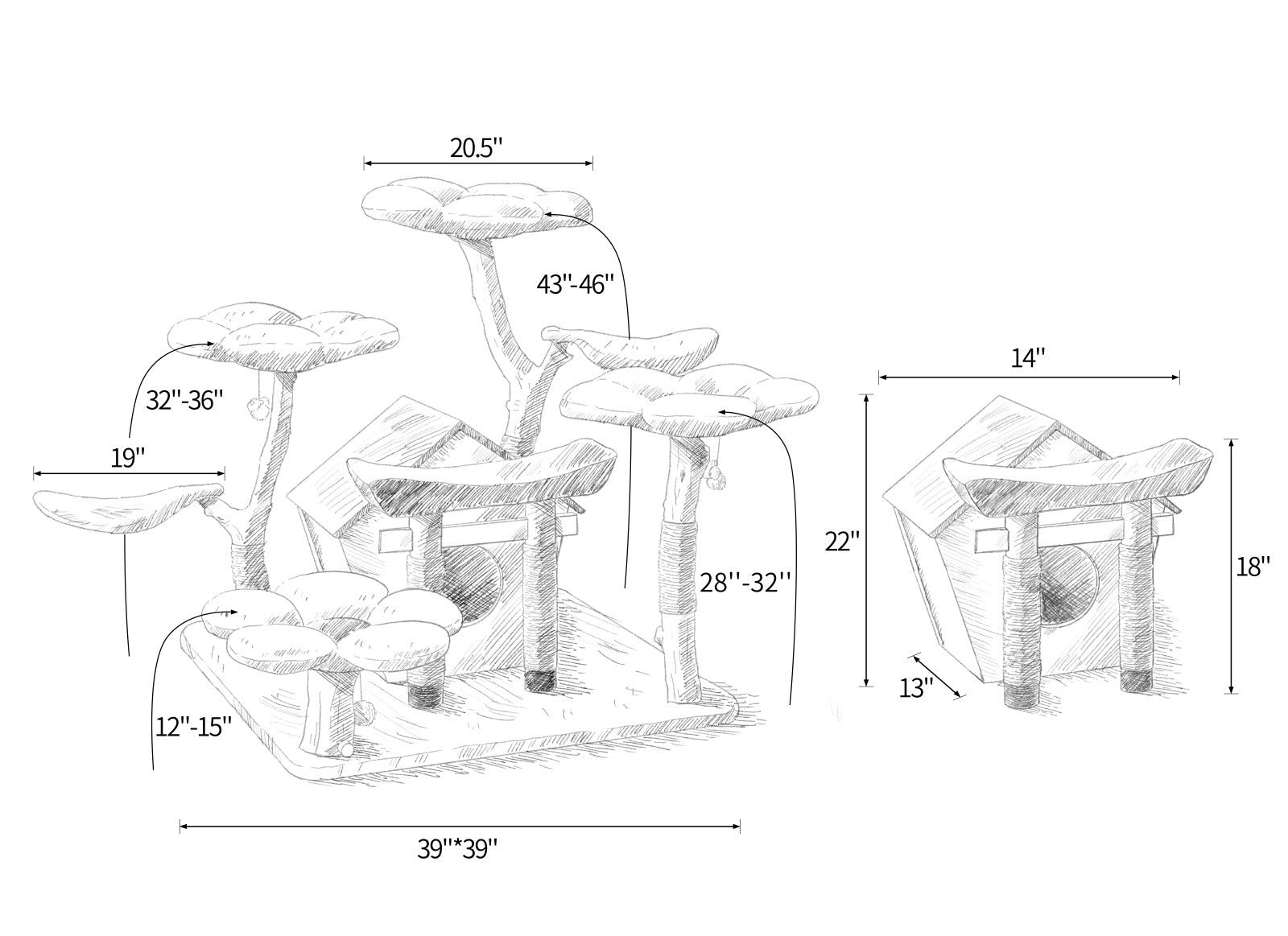 THE SECRET GARDEN - KBS FLORAL CAT MANSION