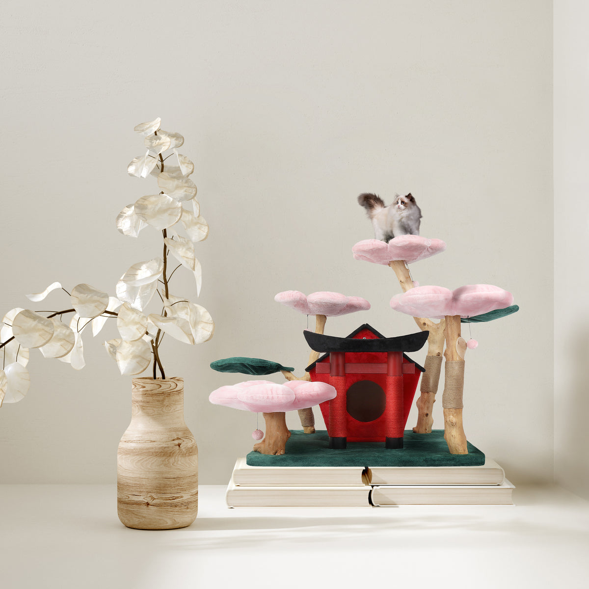 Modern Cat Tree, Luxury Cat Furniture, Flower Cat Tower | Kbspets